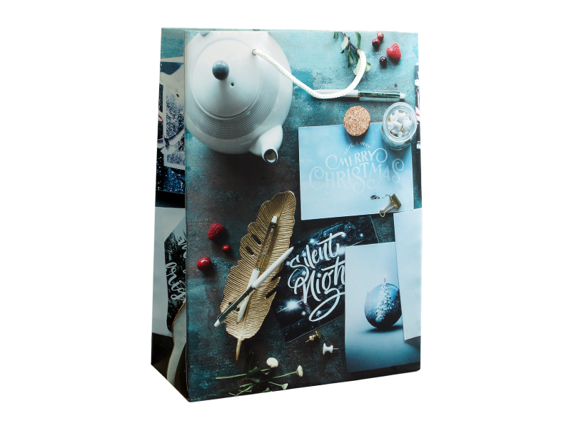 Пакет подарочный "Новогодняя ночь" 31*23 см